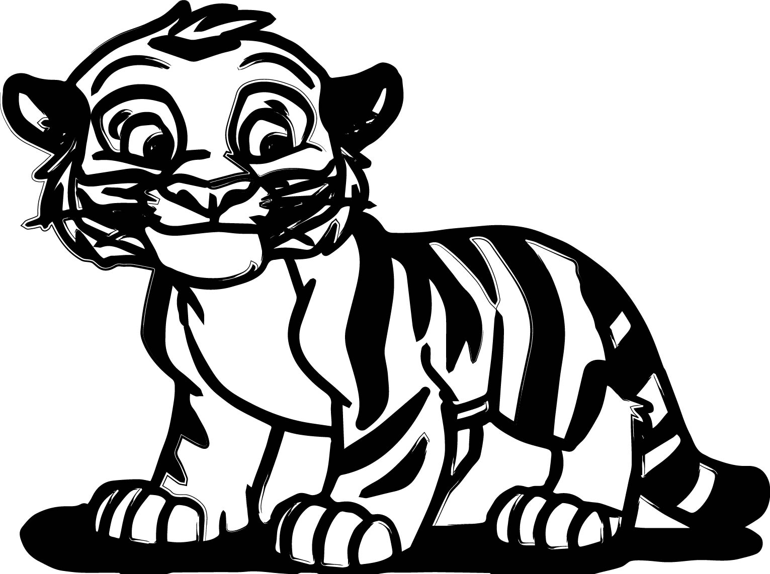 1531x1142 Baby Tiger Coloring Pages