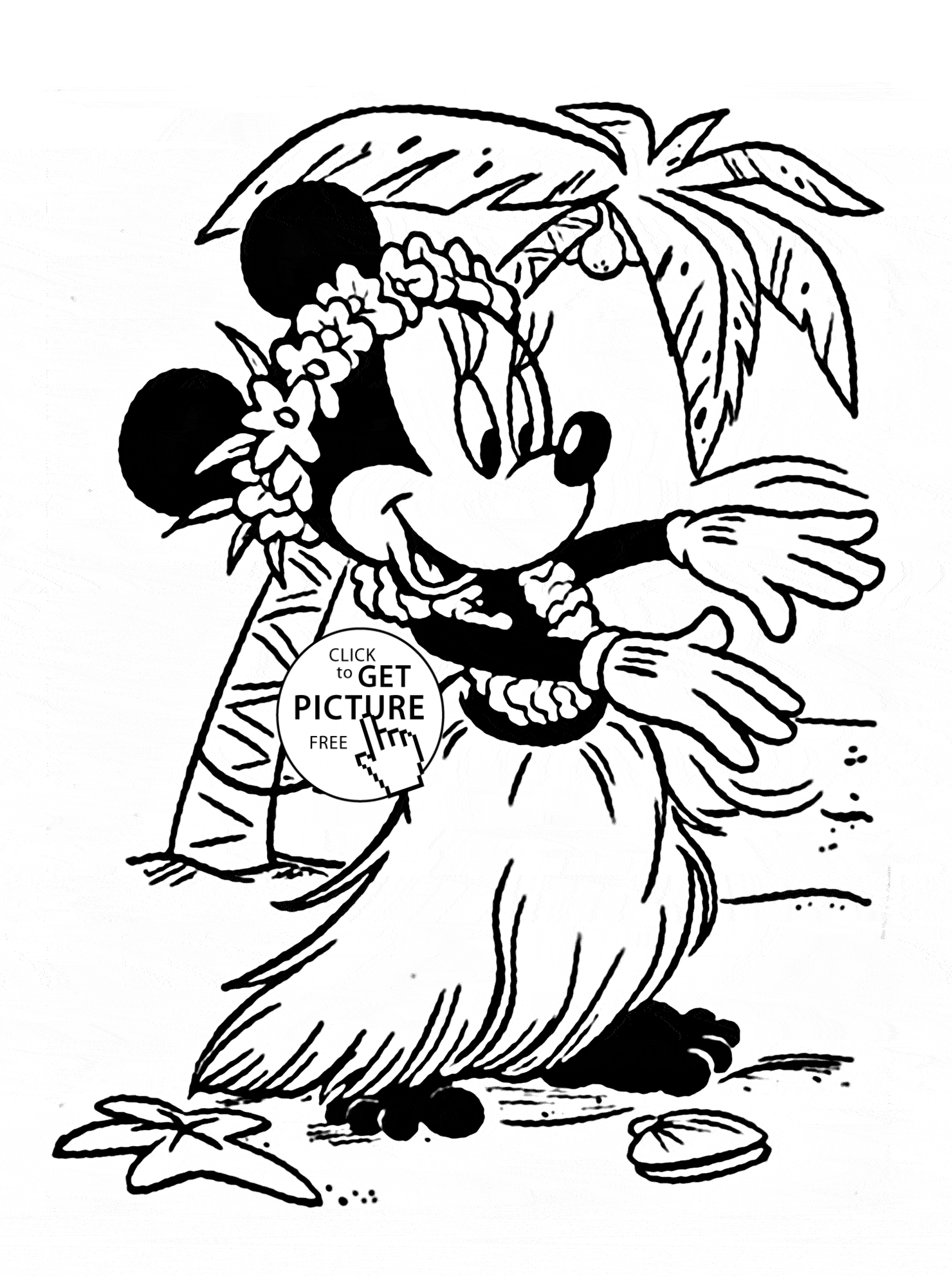 Luau Coloring Pages