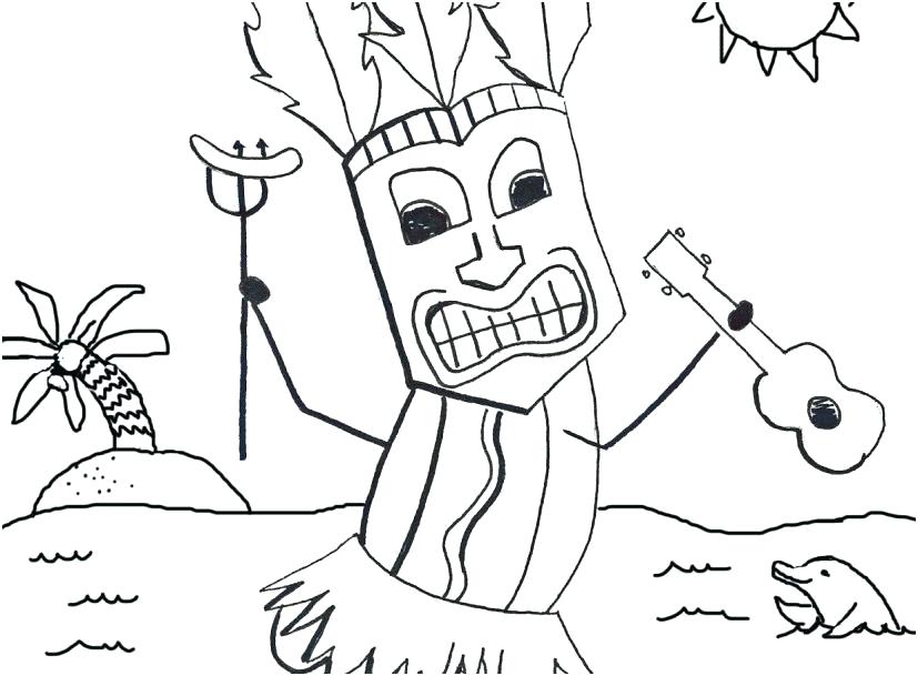 827x609 Luau Coloring Pages Lei Necklace Coloring Page Coloring Pages