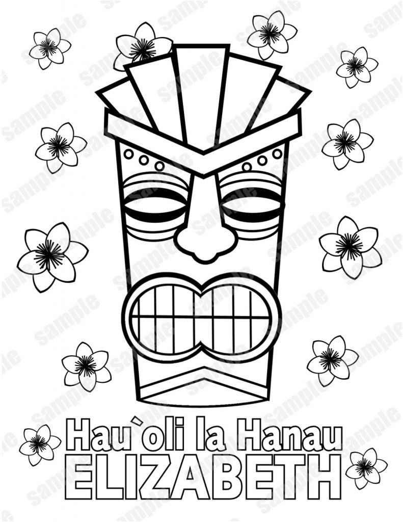 791x1024 Tiki Coloring Pages Wallpapers Lobaedesign Luau General Pictures