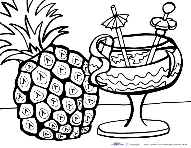 777x600 Hawaiian Luau Coloring Pages Printable Luau Coloring Page 2