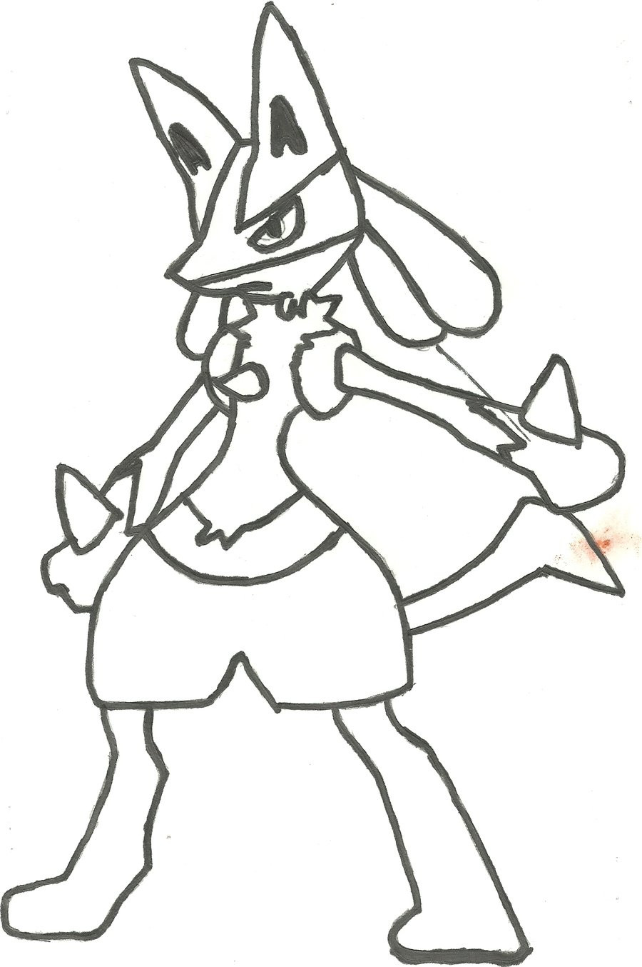 900x1354 Announcing Lucario Coloring Page Mega By Gabrielfuriosan