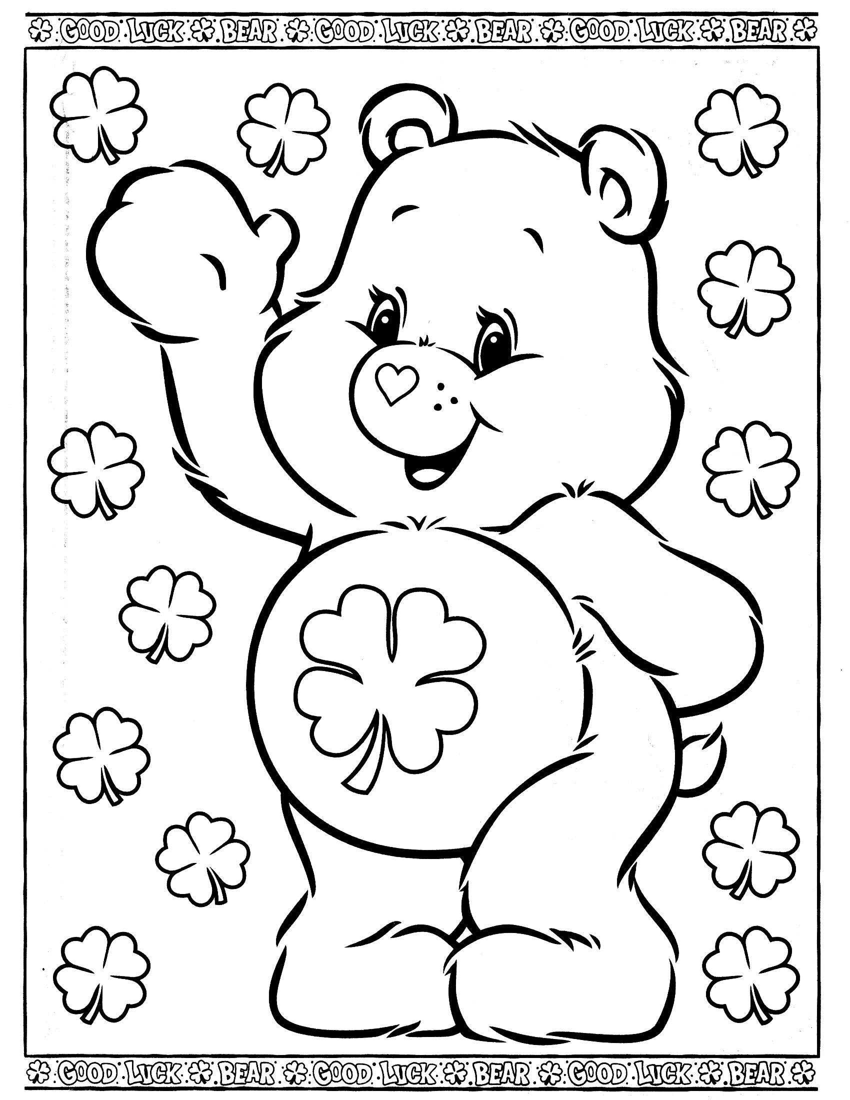 1700x2200 Care bears coloring pages Care Bears Coloring Page 29 Design
