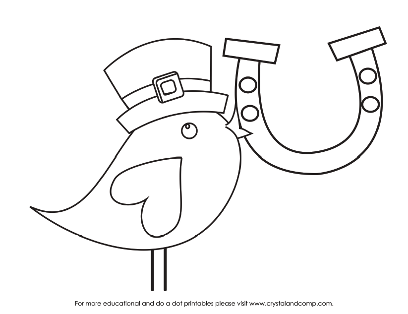 823x633 Kid Color Pages For St. Patrick's Day
