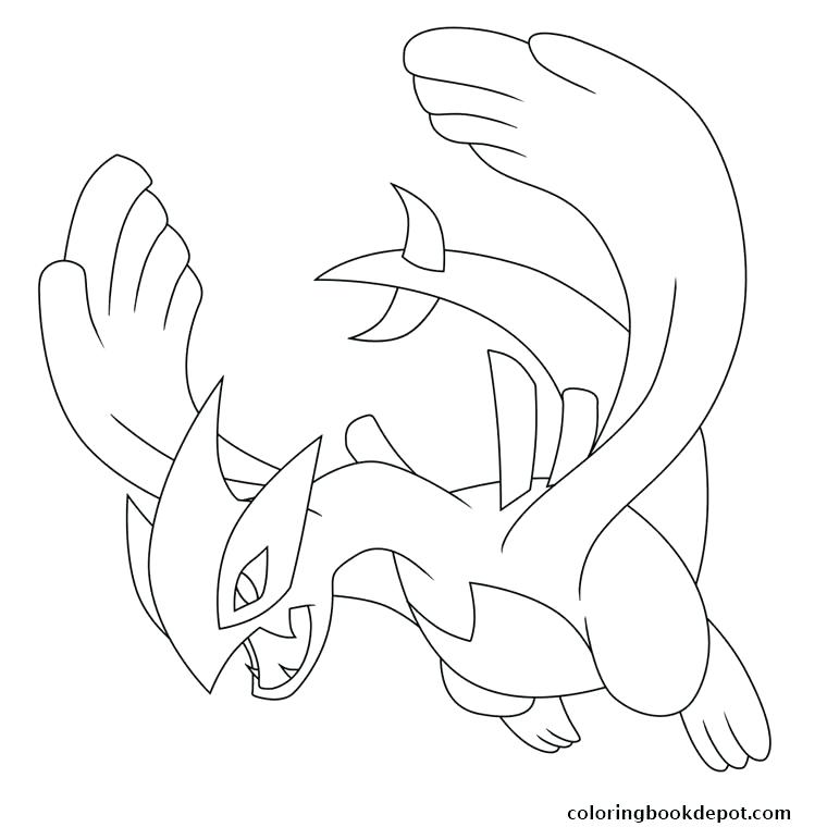 760x760 Lugia Coloring Pages Coloring Pages Inside Legendary X And Y Large