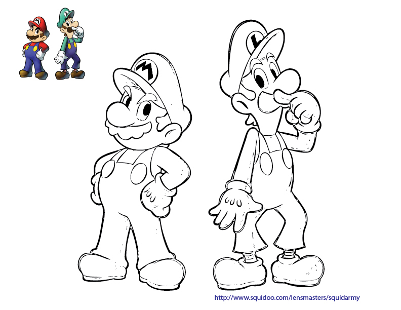 792x612 Luigi With Mario Coloring Pages Mario Bros Games Mario Bros