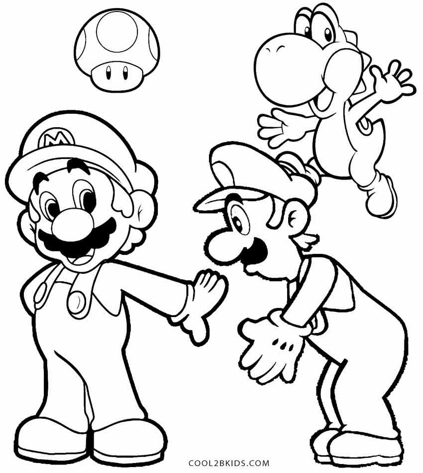 850x952 Printable Luigi Coloring Pages For Kids Cool2bkids Game
