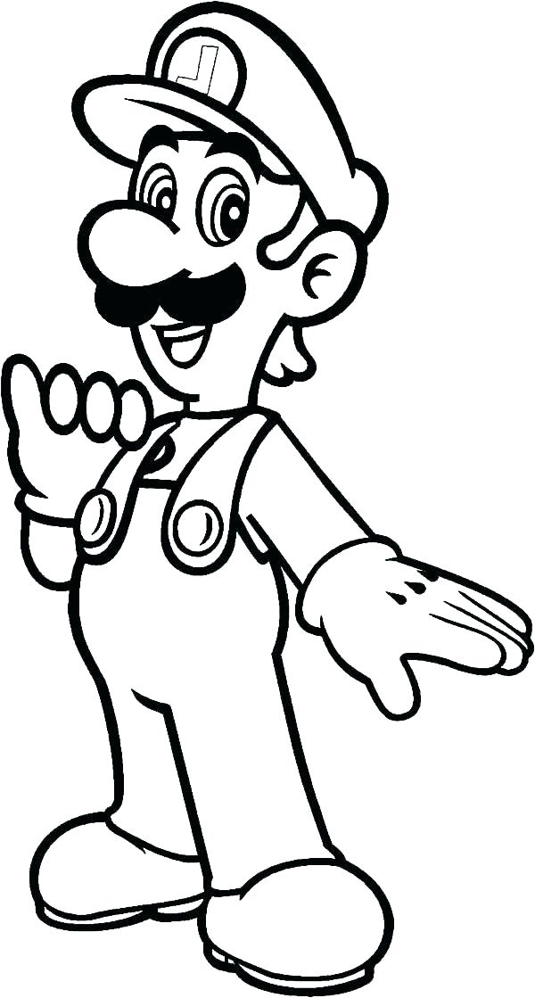 600x1119 Luigis Mansion Coloring Pages Deepart