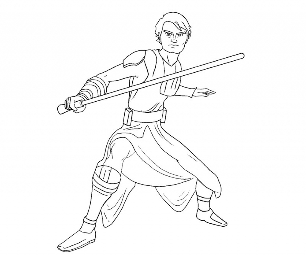 1024x853 Luke Skywalker Coloring Page
