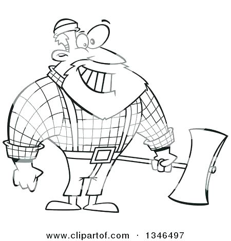 450x470 Lumberjack Coloring Pages Lumberjack Design Lumberjack Coloring