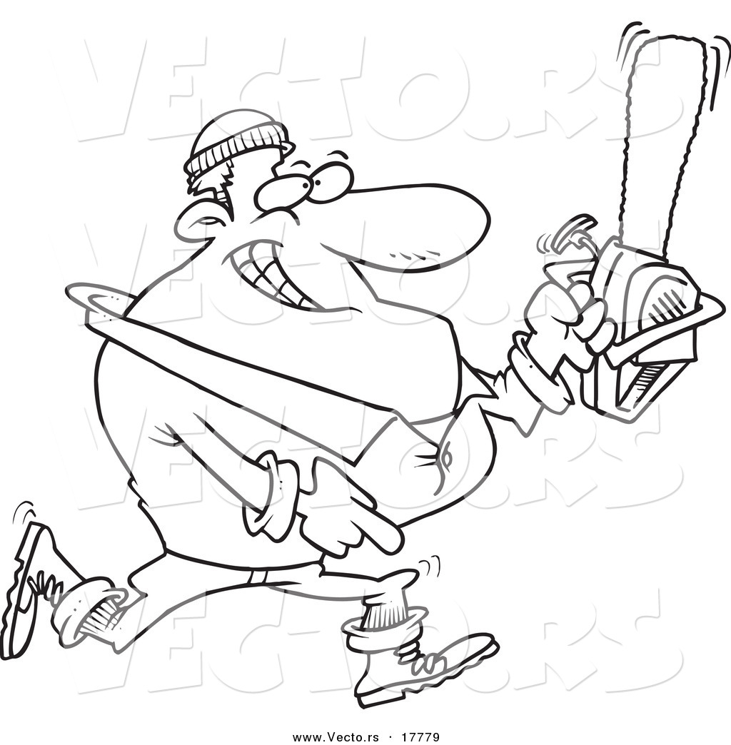 1024x1044 Popular Lumberjack Coloring Pages Vector Of A Cartoon Carrying Saw