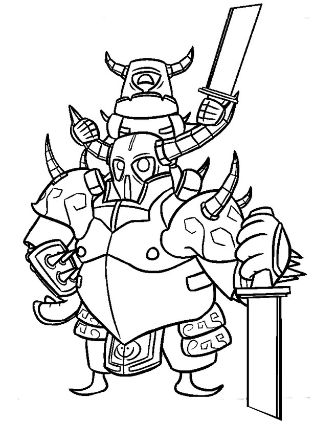 614x825 Coloring Pages Clash Royale Drawing