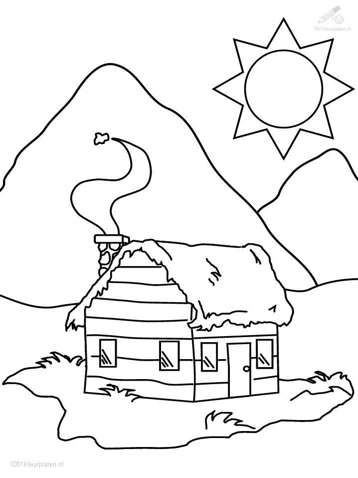 718x957 House Coloring Page 2.jpg Drawing Ideas For Kids