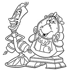 Lumiere Coloring Page