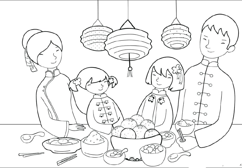 970x673 Chinese New Year Coloring Pages New Year Coloring Pages New New