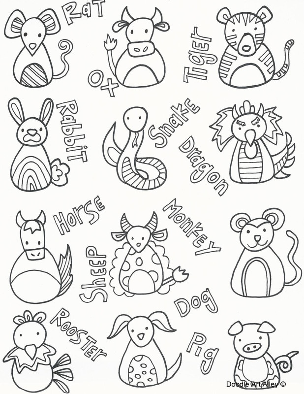 618x800 Chinese New Year Coloring