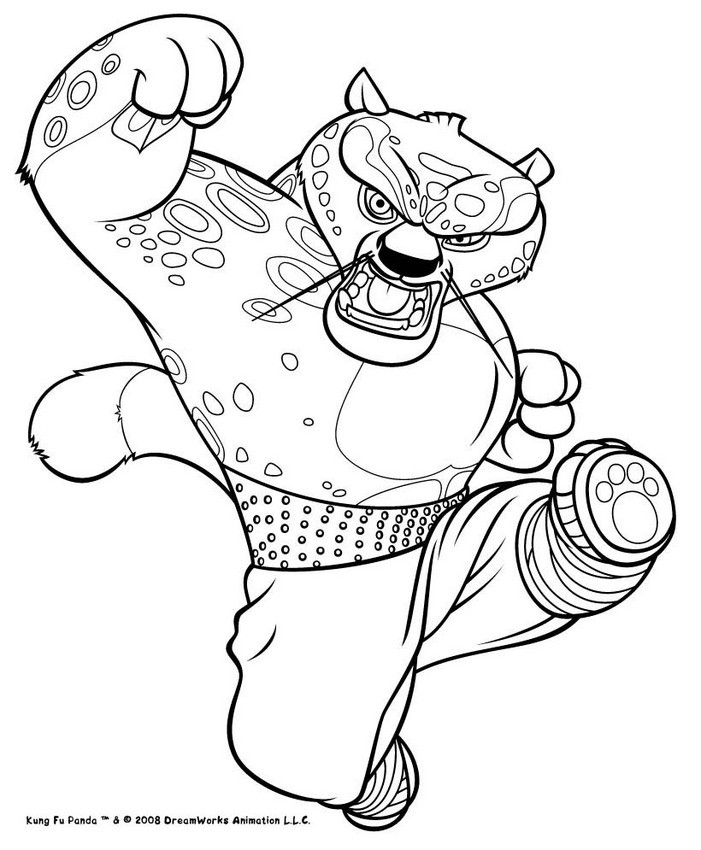 701x850 Tai Lung Ready To Fight Coloring Pages