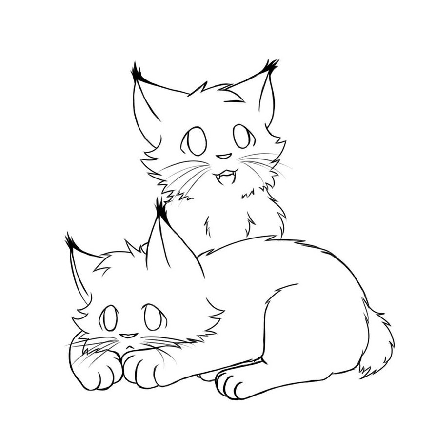 894x894 Lynx Coloring Page