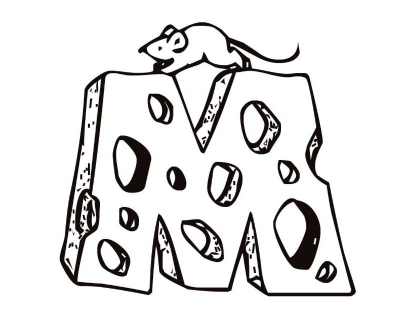 800x622 Letter M Coloring Pages