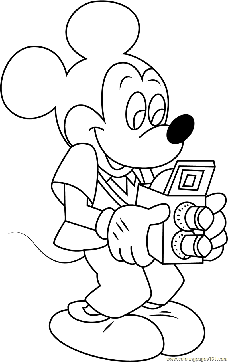 800x1269 Mickey Mouse With Camera