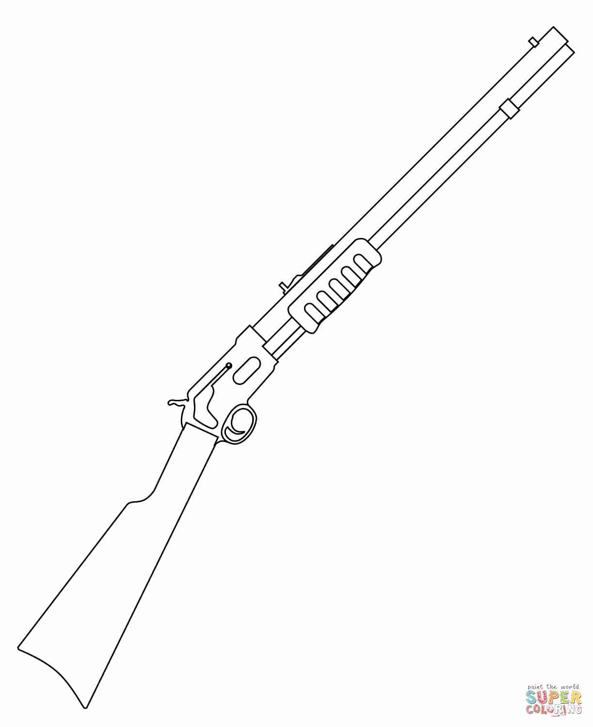 1223x1500 Classic M16 Rifle Gun Coloring Page To Print Http Www Adorable