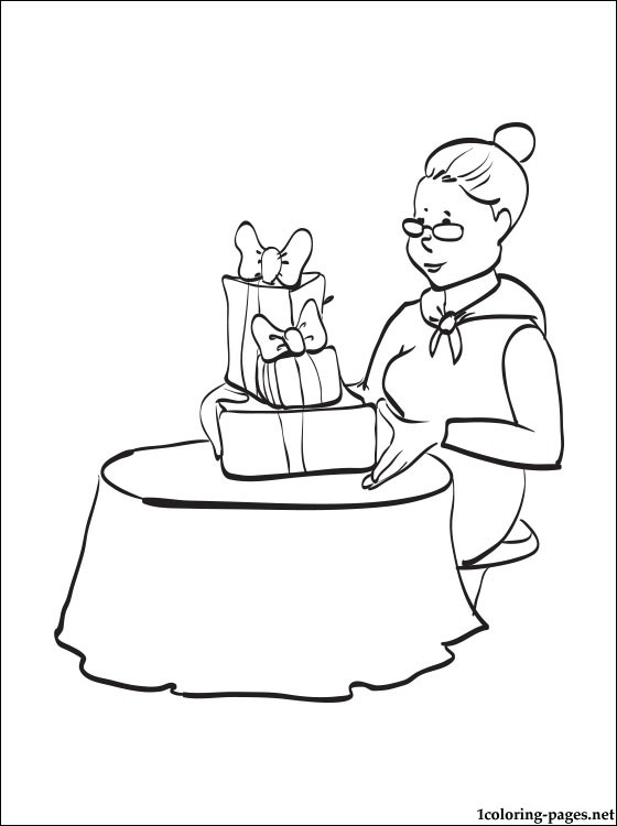 560x750 Grandparent's Day Preschool Coloring Picture Coloring Pages