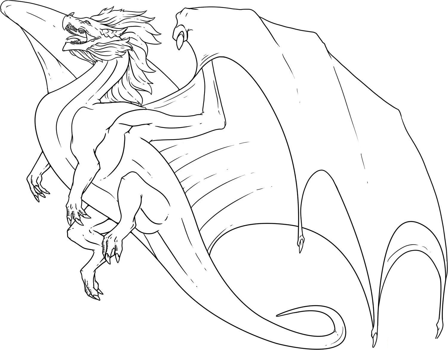 1500x1173 How To Draw Flying Dragon Drawing