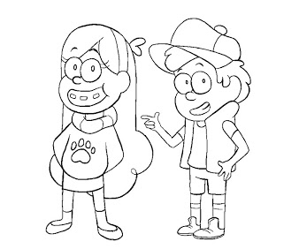 Mabel And Dipper Coloring Pages