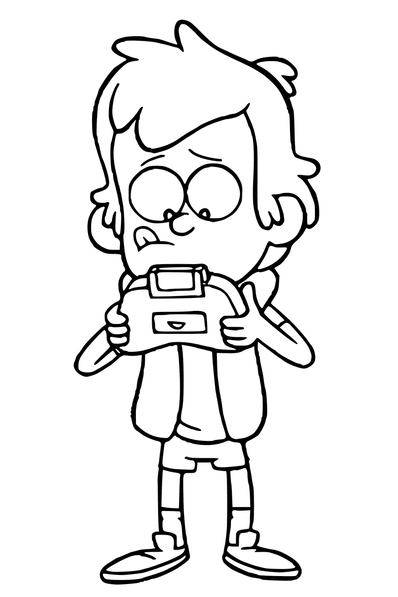 800x1200 Gravity Falls Dipper Coloring Pages