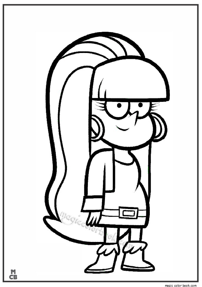 685x975 Pin By Magic Color Book On Gravity Falls Coloring Pages Free