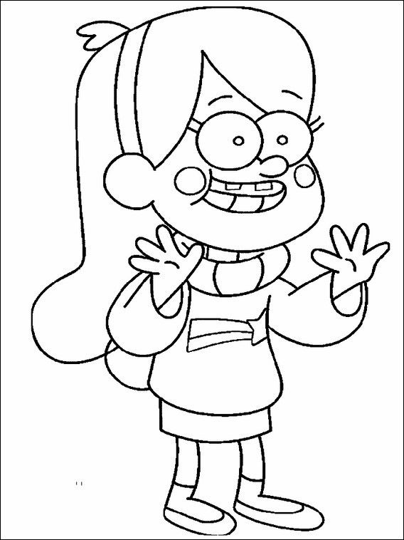 568x758 Desenhos Para Colorir E Pintar Para Gravity Falls 11
