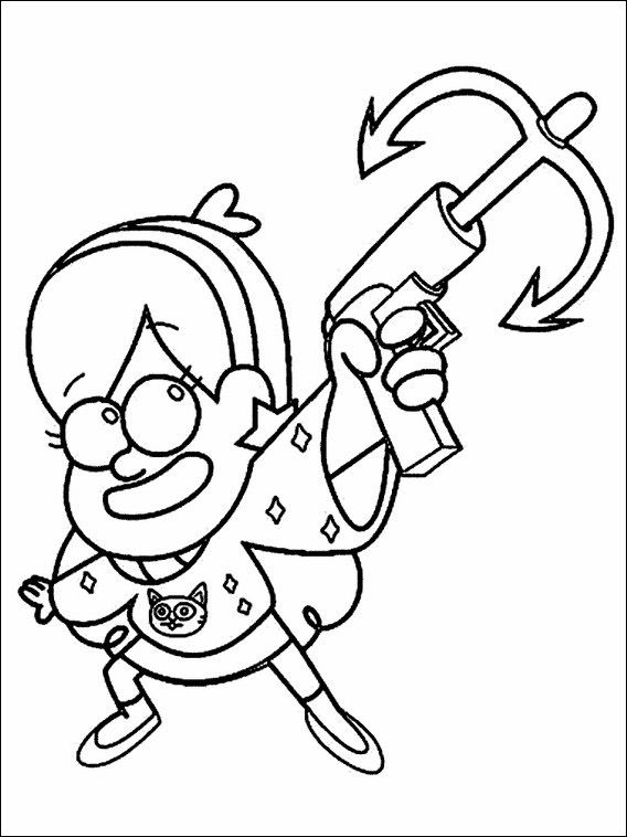 568x758 Gravity Falls Coloring Pages 12 Fox Ryder
