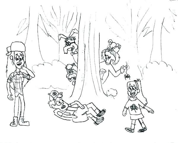 600x482 Gravity Falls Coloring Pages Coloring Pages Of Gravity Falls