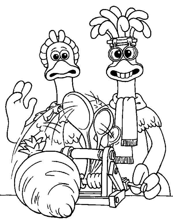 600x764 Ginger And Mac Testing Their Experiment In Chicken Run Coloring