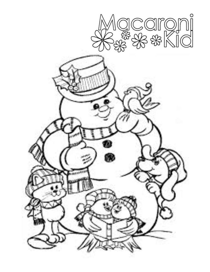 736x952 12 Best Macaroni Kid Coloring Pages Images On Elbow