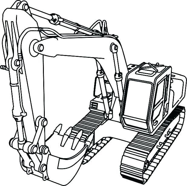 618x615 Bulldozer Coloring Pages Bulldozer Coloring Page Here Are