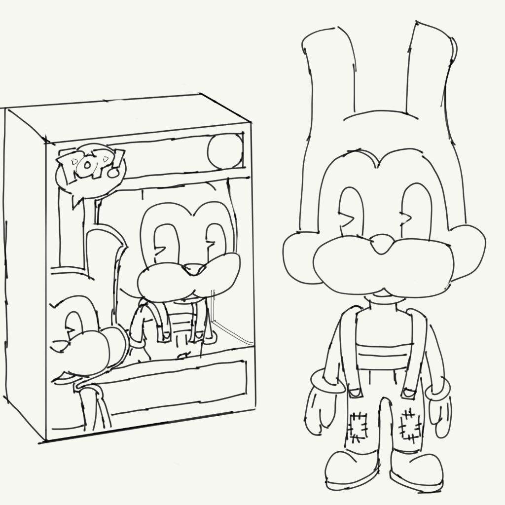 1024x1024 Unsurpassed Bendy And The Ink Machine Coloring Pages 6931