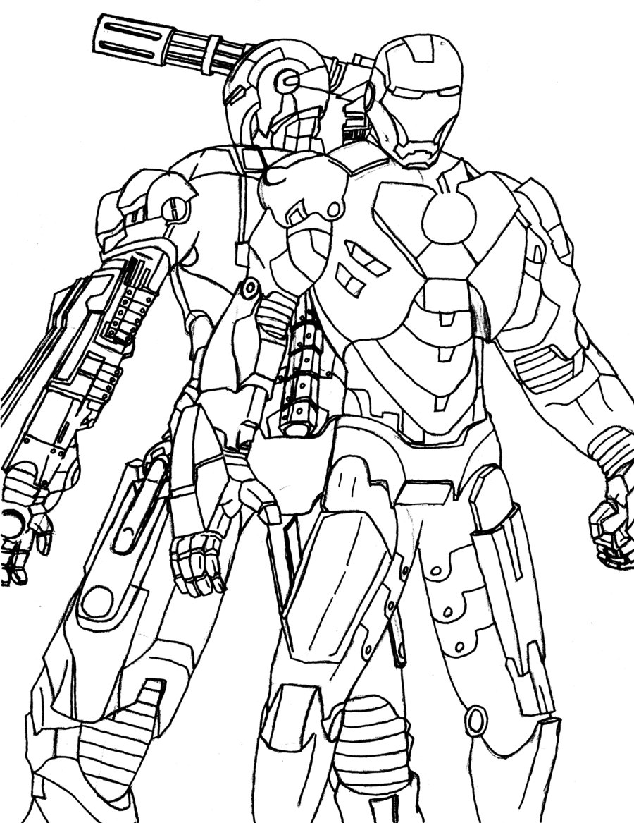 900x1167 War Machine Coloring Pages Download And Print For Free