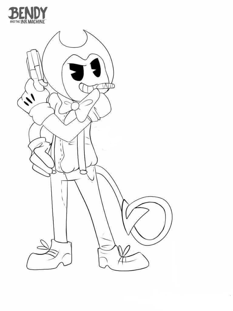 768x1024 Bendy And The Ink Machine Coloring Pages Gallery Coloring