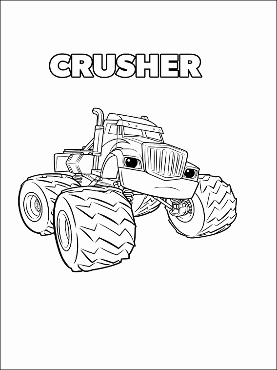 568x758 Blaze And The Monster Machines Coloring Pages 11 Mack Coloring