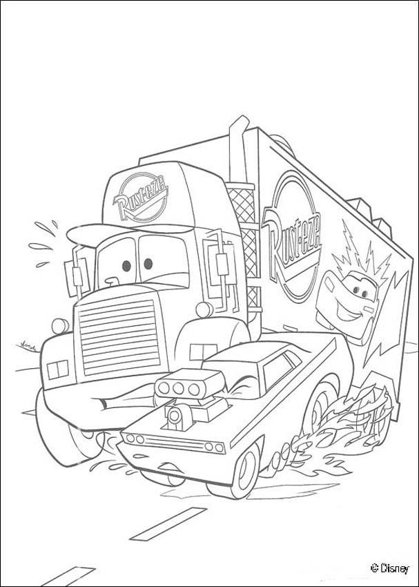 607x850 Mack, Super Liner Truck Coloring Pages