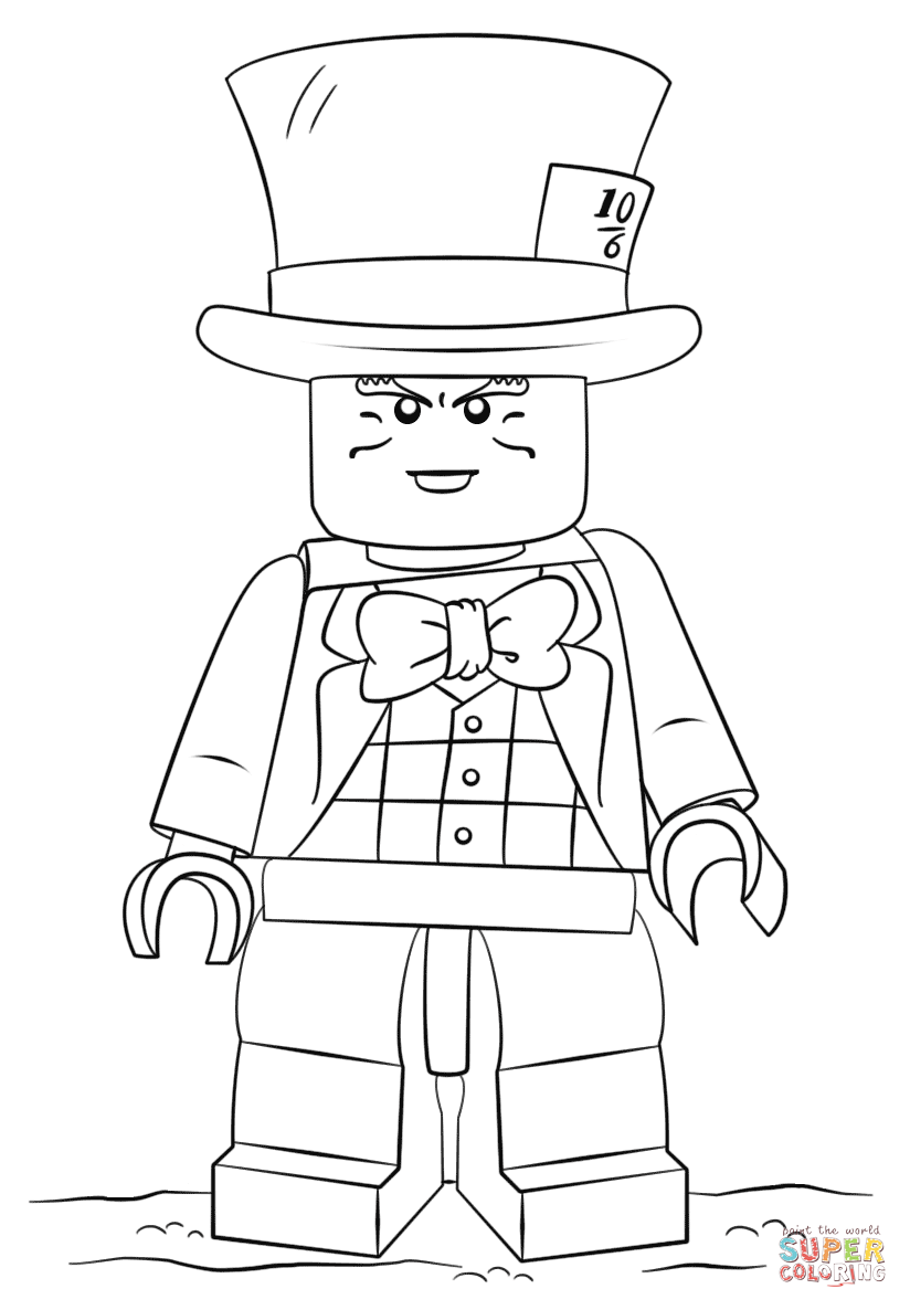 824x1186 Mad Hatter Coloring Pages 11