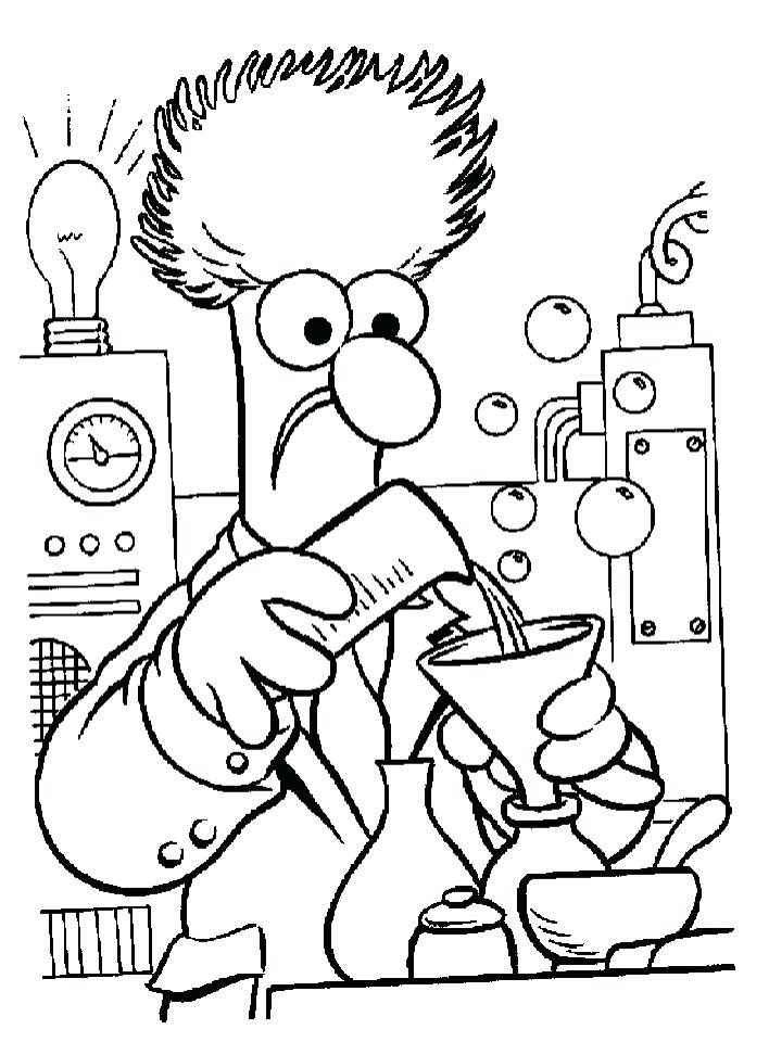 708x960 Scientist Coloring Pages New Science Coloring Page For Your