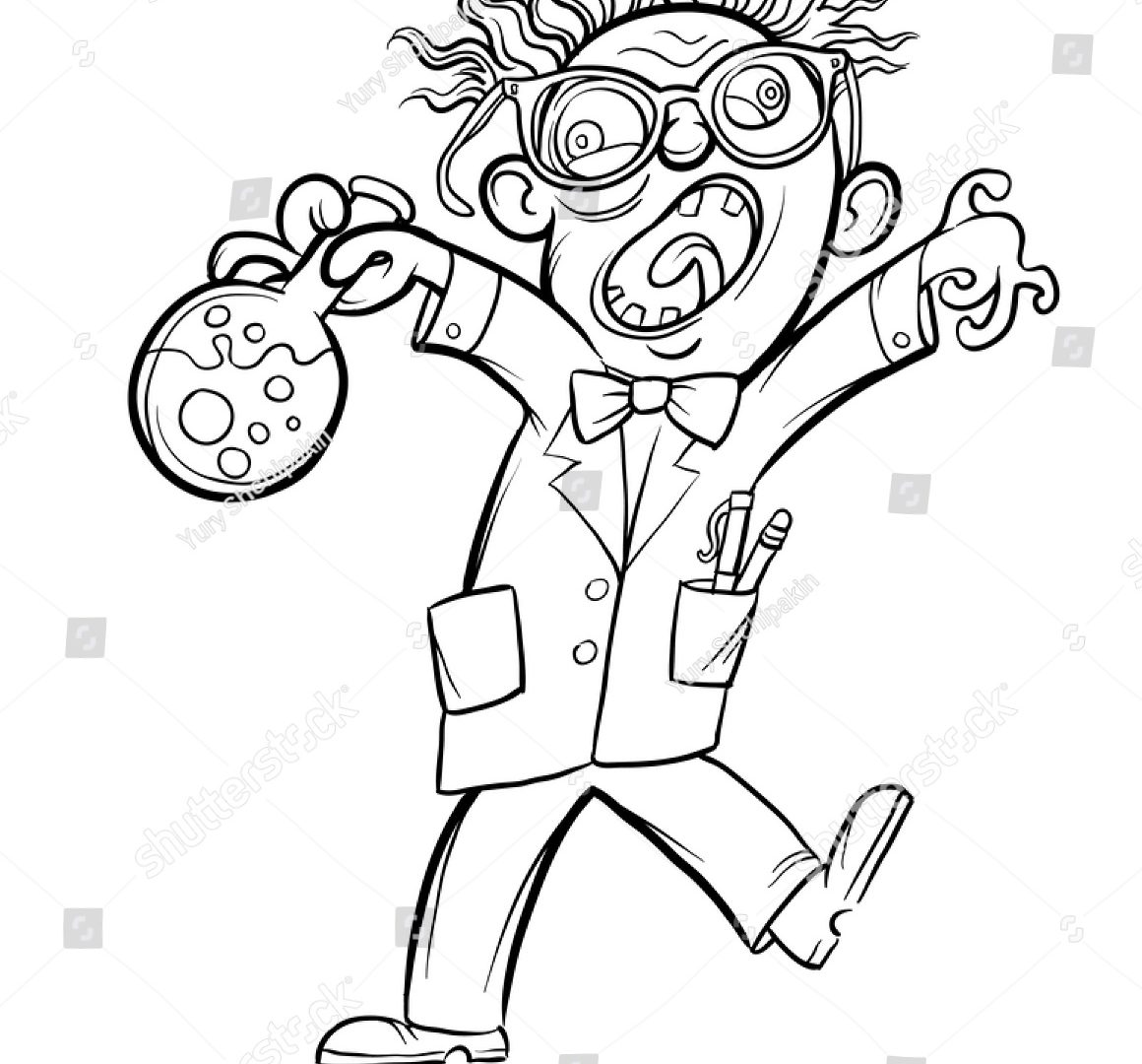 1160x1080 Free Mad Scientist Coloring Pages Sheets Girl Colouringrmidable