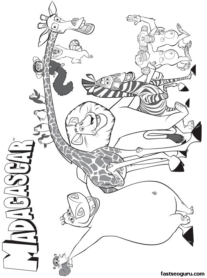 700x940 Madagascar Coloring Pages Elegant Printable Disney Madagascar Main