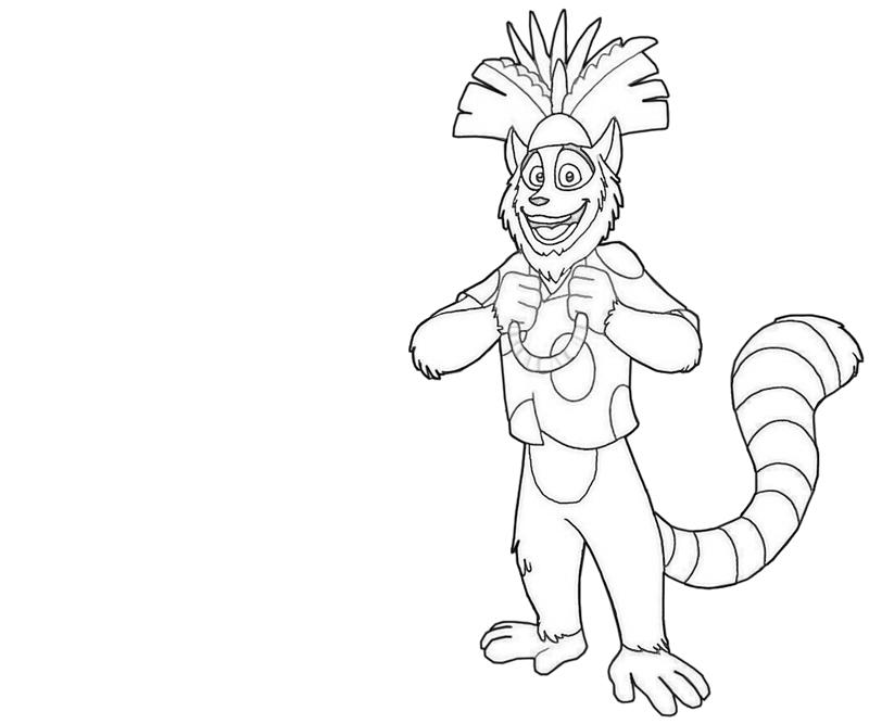 800x667 Madagascar Coloring Pages King Julien 411135