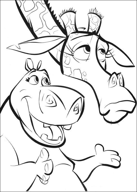 567x794 Madagascar Coloring Page 10