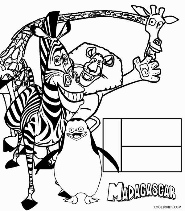 600x684 Printable Madagascar Coloring Pages For Kids Cool2bkids