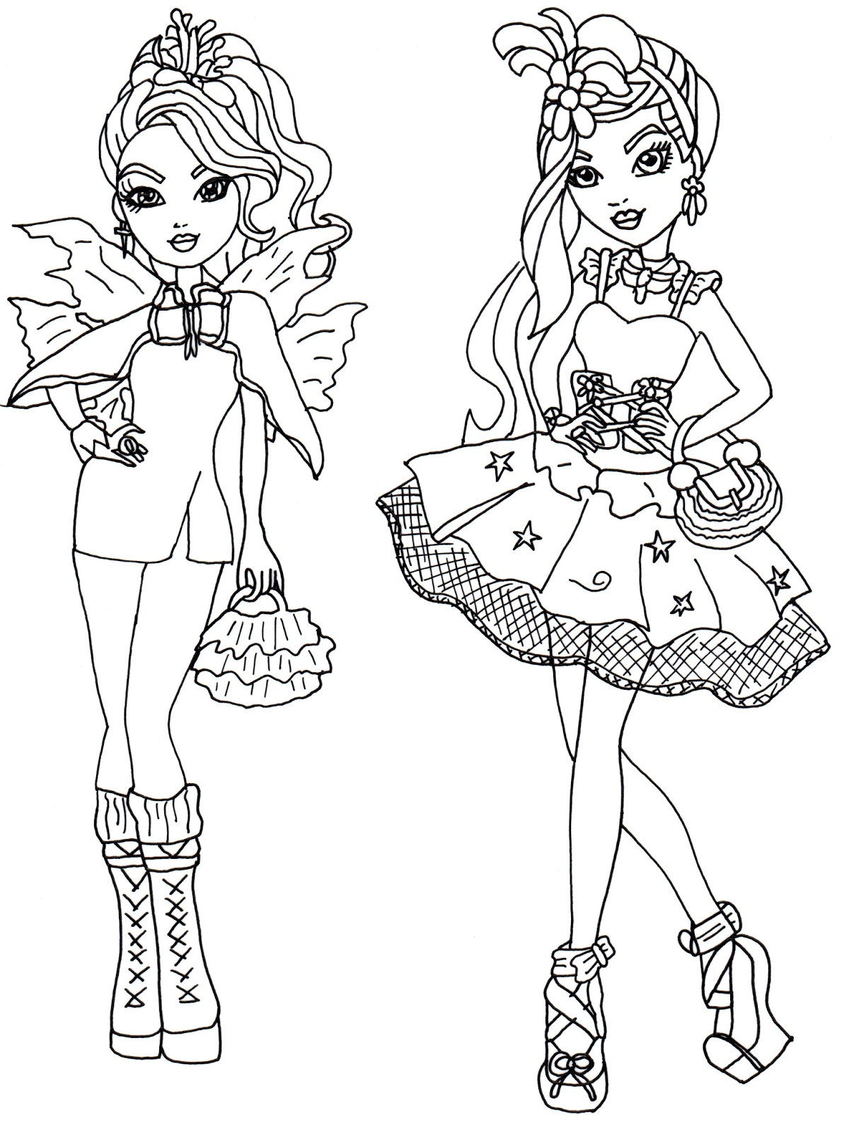 1207x1600 Ever After High Coloring Pages Fresh Ever After High Raven