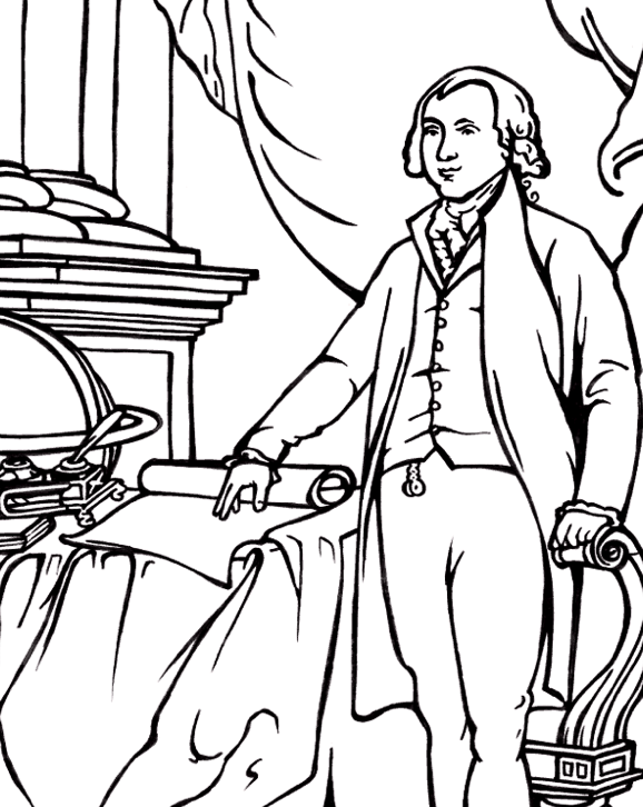 578x726 President James Madison Coloring Page Amp Coloring Book